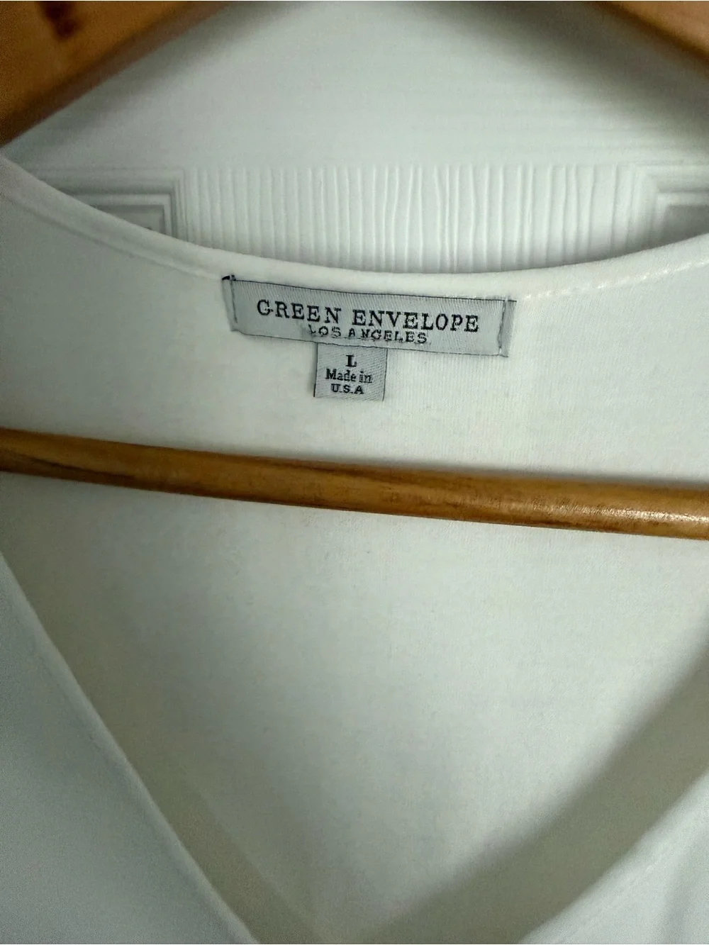 Green Envelope off white V-Neck Sleeveless Camisole - Picture 2 of 5